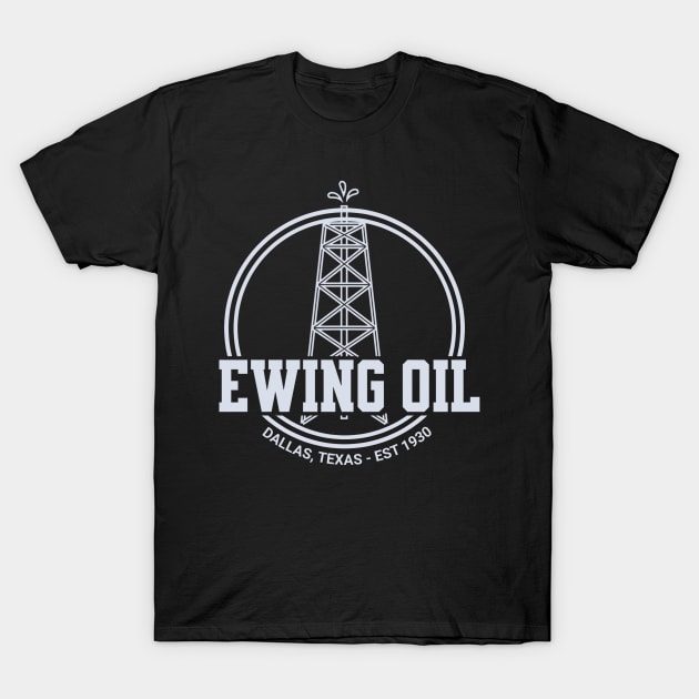 Ewing-Oil T-Shirt by Quincey Abstract Designs